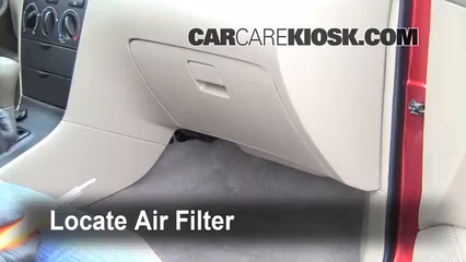 2006 toyota corolla cabin air deals filter